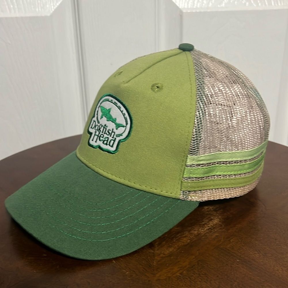 🔥🔥‎ Vintage DOGFISH HEAD Fishing Trucker Style Mesh Snapback Hat - PERFECT